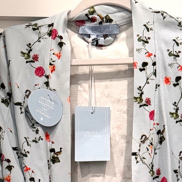 Floral Women's Robe in Light Blue